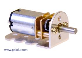 Pololu 15.5D mm metal gearmotor bracket pair with micrometal gearmotor